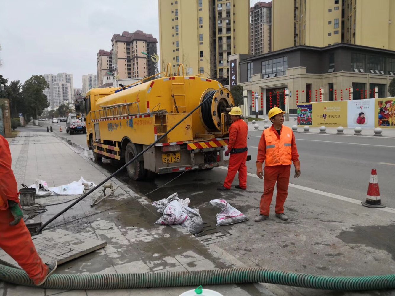 乐东排污管道清淤-管道清洗